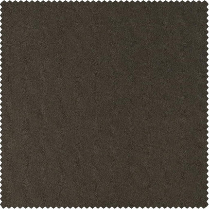 HPD Half Price Drapes Signature Velvet Thermal Blackout Curtains for Living Room 96 Inch Long (1 Panel) Rod Pocket Insulated Blackout Curtains for Bedroom Window Curtains, 100W x 96L, Java