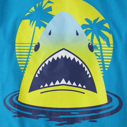 The Children's Place Boys' 3-Pack Short Sleeve Graphic T-Shirt, Tiger/Iguana/Shark, XX-Large