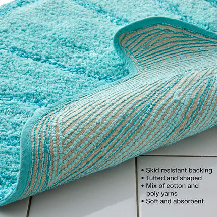 SKL Home Rug, Cotton Polyester, Aqua