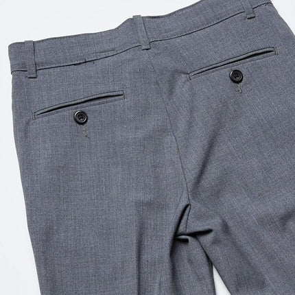 Van Heusen Boys Flex Stretch Flat Front Dress Pants, Oxford Grey, 10 Husky