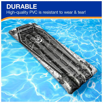 Swimways Wednesday Suntanner Pool Float, Inflatable Pool Floats & Kids Pool Toys, Swimming Pool Accessories & Beach Essentials for Teens Aged 14 & Up