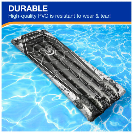 Swimways Wednesday Suntanner Pool Float, Inflatable Pool Floats & Kids Pool Toys, Swimming Pool Accessories & Beach Essentials for Teens Aged 14 & Up
