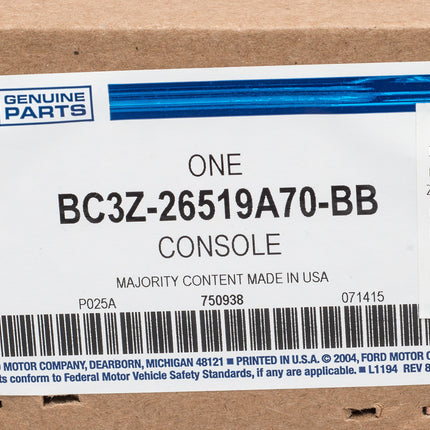 Ford Roof Console with Lights - BC3Z26519A70BB