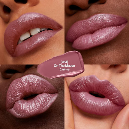 Revlon Super Lustrous Lipstick, Lipstick with Creamy Formula, Infused with Vitamin E & Avocado Oil, 764 On The Mauve - 4.2g