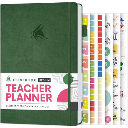 Clever Fox Teacher Planner – School Year Planner w