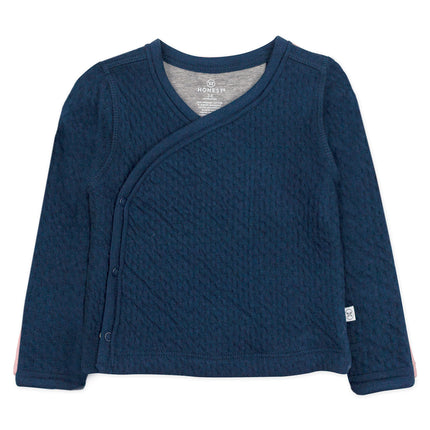 HonestBaby Baby Organic Cotton Matelasse Side-Snap