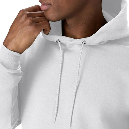 Hanes Men's Pullover EcoSmart Hooded Sweatshirt, White, XL