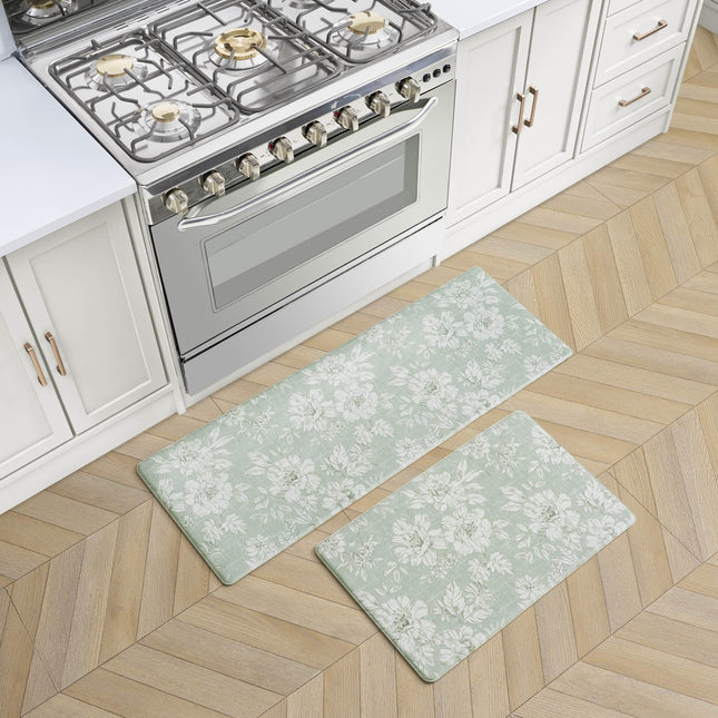 Laura Ashley - Anti-Fatigue Kitchen Mat, Iris Flor