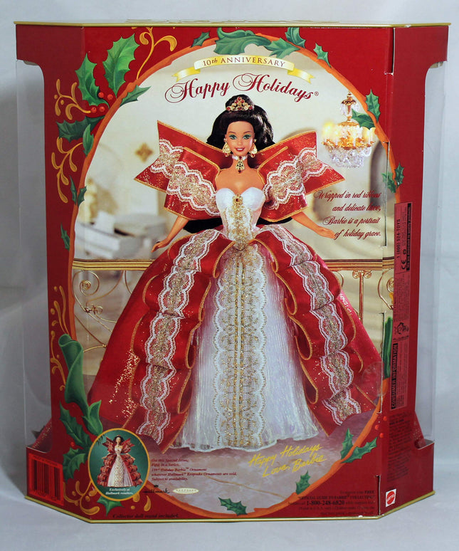 Muñeca Barbie Felices Fiestas - Edición Especial 10º Aniversario Hallmark Quinta de la Serie (1997)
