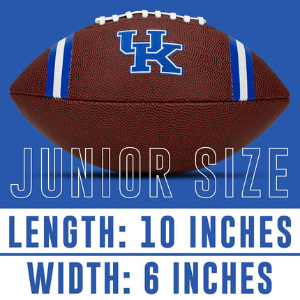 Franklin Sports Kentucky Wildcats - Kentucky Wildcats Junior Football - PVC Football with Embossed Team Logos - College NCAA Official Licensed Product
