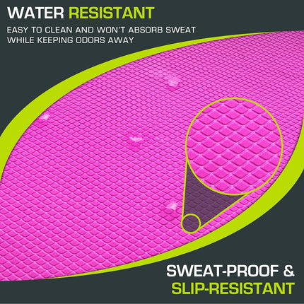 ProsourceFit Exercise Balance Pad � Large Cushioned Non-Slip Foam Mat & Knee Pad for Fitness, Stability Training, Physical Therapy, Yoga 15"x19", Pink