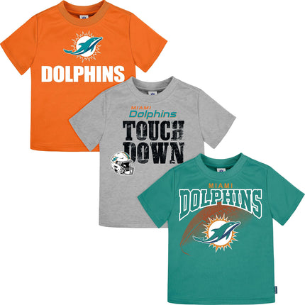 Gerber Unisex Baby NFL 3 Pack Short Sleeve Team Fa