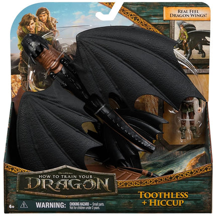 Dreamworks Dragons Toothless & Hiccup Action Figures Viking Rider Duo