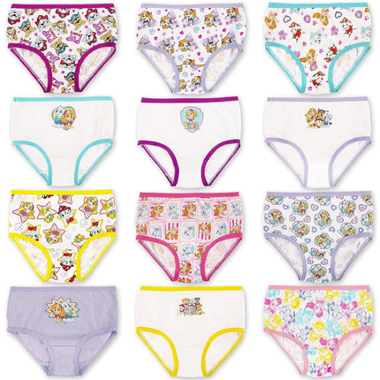 Paw Patrol Girls' 12-Days Advent Underwear to Make The Holidays and Potty Training Fun, Available in Sizes 2/3t, 4t and 5t, 12-Pack, 5T