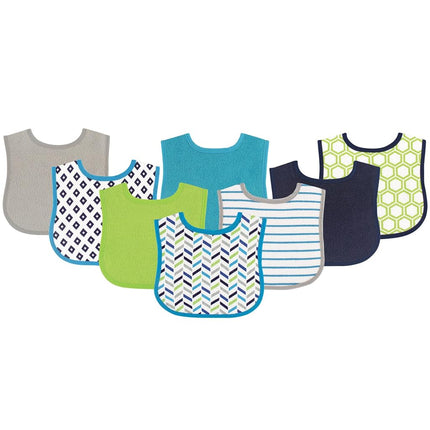 Luvable Friends Unisex Baby Cotton Terry Bibs, Geo