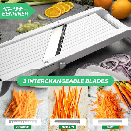 Benriner Professional Series Vegetable Slicer, 64mm, White, 64W