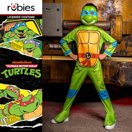 Rubies Official Paramount TMNT Leonardo Child Costume, Kids Fancy Dress, Size Age 9-10 Years