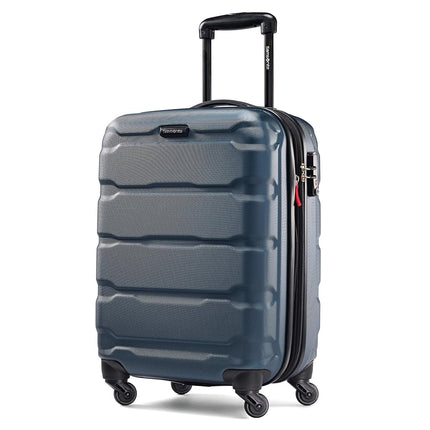Samsonite Omni Pc Hardside Expandable Luggage, Teal, Checked-Large 28-Inch, Omni Pc Hardside Expandable Luggage with Spinner Wheels
