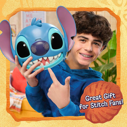 Just Play Disney Stitch Talking Mask with 25+ Sounds & Phrases, Adjustable Straps, Costume for Kids, Dress Up and Pretend Play Toy for Girls, Boys & Kids Ages 3 and Up