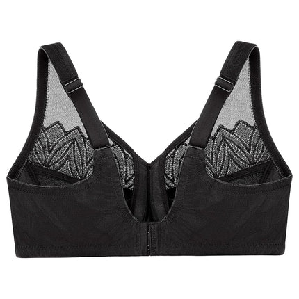 Glamorise Wonderwire Minimizer Underwire Bra 9003 (Women's & Women's Plus) Black