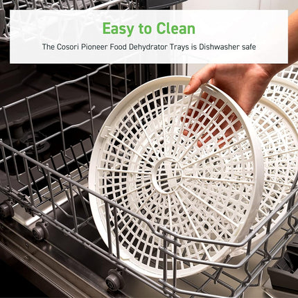 COSORI Food Dehydrator Accessories, for 5 Tray CFD-N051-W Only, BPA-Free, CFD-TR051-WUS, Plastic, 2 Pack