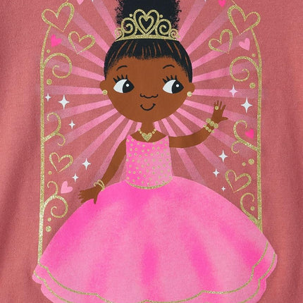 The Children's Place Baby Toddler Girl Short Sleeve Graphic T-Shirt 3-Pack, Princess/Ballerina, 12-18 Months