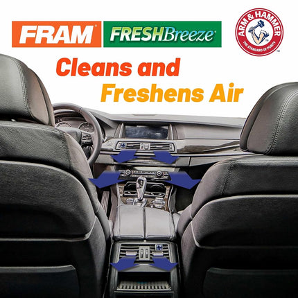 FRAM Fresh Breeze Cabin Air Filter with Arm & Hammer Baking Soda, CF8770A for Select Mercedes-Benz Vehicles, white