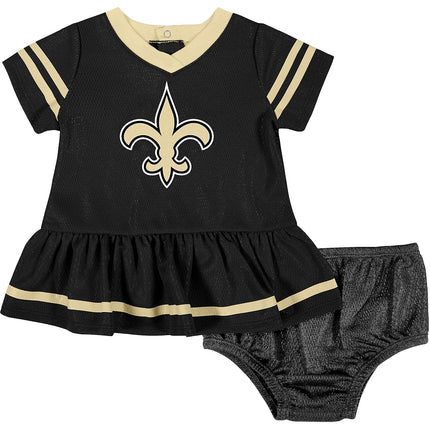 NFL Gerber Girls' Baby Jersey Dress and Diaper Cover, Team Color, 0-3 Months