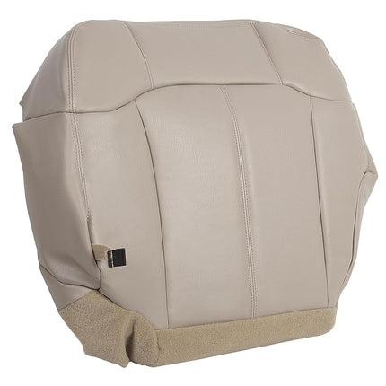 ECOTRIC Driver Bottom Leather Seat Cover Tan for 1999-2002 Chevy Tahoe Suburban Tan 522