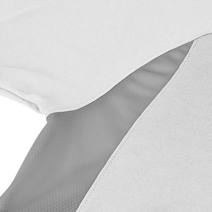 CHAMPRO Top Spin Lightweight Polyester Baseball Jersey, Youth Medium, White,Grey
