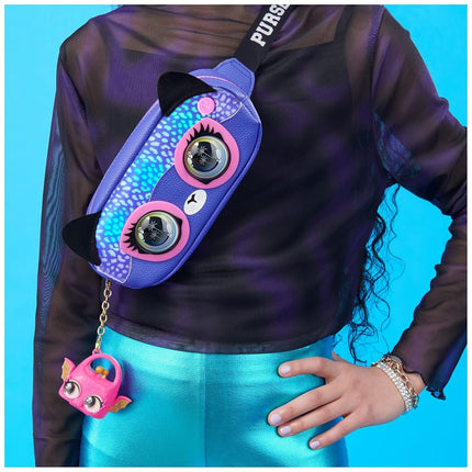 Purse Pets, Savannah Spotlight Belt Bag, Interactive Pet Toy and Crossbody Purse, over 30 Sounds and Light Effects, Kids Toys for Ages 5 and up