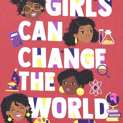 The Children's Place Girls' Short Sleeve Graphic T-Shirt 2-Pack, Girls Can Change the World/Readers Become Leaders, XX-Large