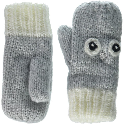 The Children's Place Moufles Enfant Fille Motif Animal, neige, L/XL(8+ANS)