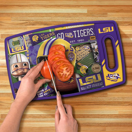 YouTheFan NCAA LSU Tigers Retro Series Cutting Board
