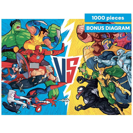 Buffalo Games - Marvel Comics VS Heroes vs - 1000 Piece Puzzle for Adults