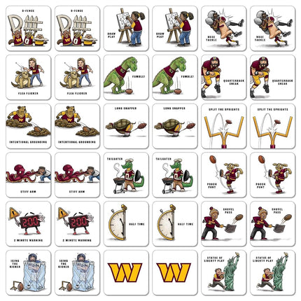 YouTheFan NFL Washington Commanders Licensed Memory Match Game