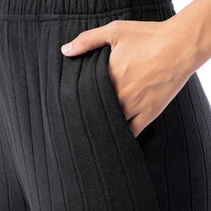 Fruit of the Loom womens Dolman Sleeve and Cropped Pant Sleep Set, Black, 2X