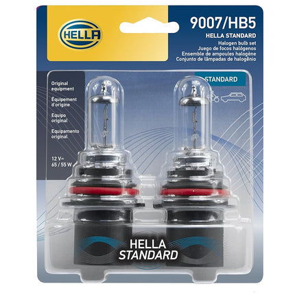 HELLA 9007 Halogen Headlight Bulb, 12 V, 65/55W, P