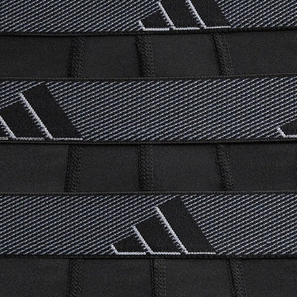 adidas Men's Microfiber 3-Pack Boxer Brief, Black/Onix Grey/Black, S