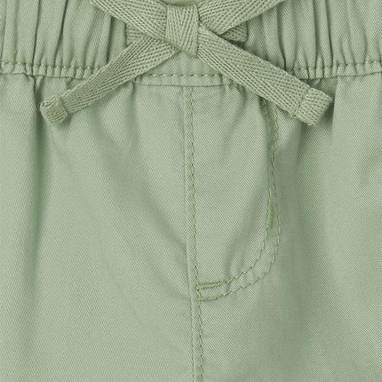 The Children's Place Single Girls Twill Pull on Shorts, Soft Fern, 6X-Large-7X-Large