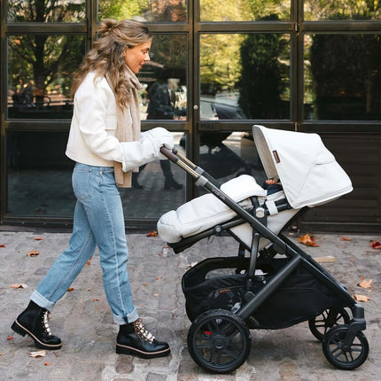 UPPAbaby CozyHandmuff - Easily Attaches to Stroller Handlebars - Ultra-Plush, Weather-Proof Hand Protection - Declan (Oat M�lange)