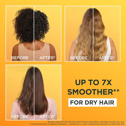 Garnier Ultimate Blends Hair Food, Banana 3-in-1 Dry Hair Mask Treatment, 390 ml