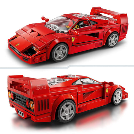 LEGO® Speed Champions Ferrari F40 Supercar 76934 Buildable Vehicle, Toy Model Car Playset with Driver Minifigure, Collectible Building Set for Kids, Toy for Boys and Girls