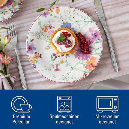 Villeroy & Boch Mariefleur Basic Salad Plate, 8.25 in, White/Multicolored