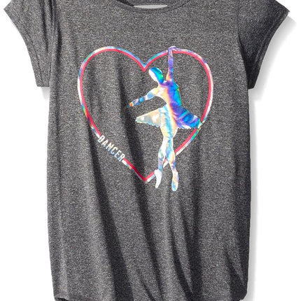 Camiseta deportiva de niña grande The Children's Place, negra, XS (4)