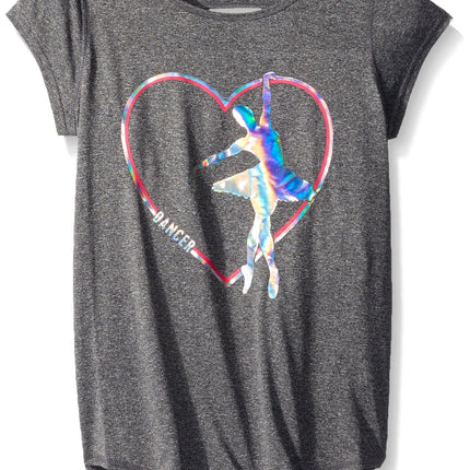 The Children's Place Big Girls Sport Tee, Black, X
