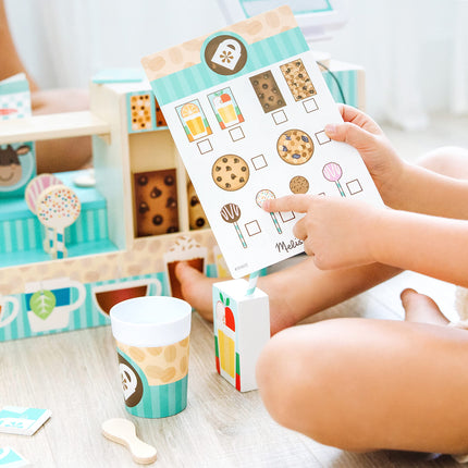 Melissa & Doug Cafetería de Juguete de Madera Barista | Juguete de Madera para Niños | Juego de Roles | Juguete Montessori | 3+ | Regalo para Niños o Niñas - Certificado FSC