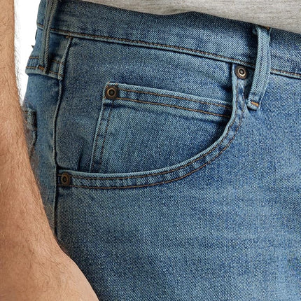 Wrangler Men's Authentics Classic Relaxed Fit Flex Jeans, Vintage Blue Flex, 32 W/34 L