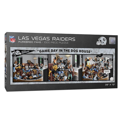 YouTheFan NFL Las Vegas Raiders Puzzle de 1000 pièces "Jour de Match dans la Nichette"