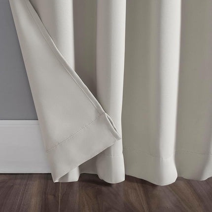 Sun Zero Easton Energy Saving Blackout Tab Top Curtain Panel, 40" x 84", Pearl